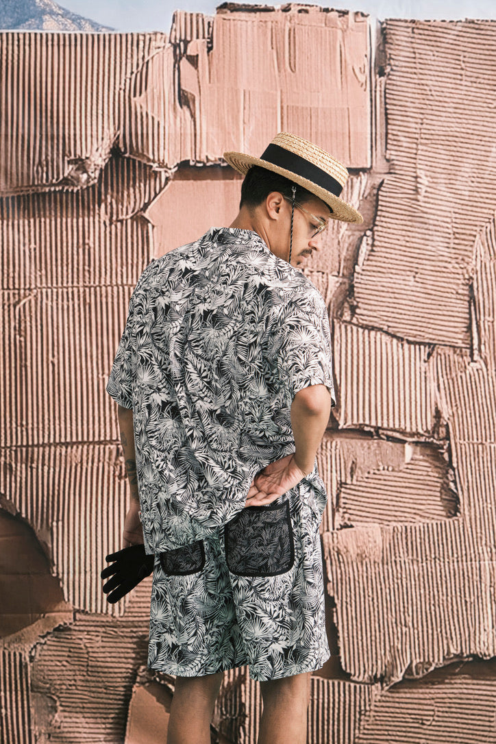 Hole In Fabric Print Back Mesh SRT