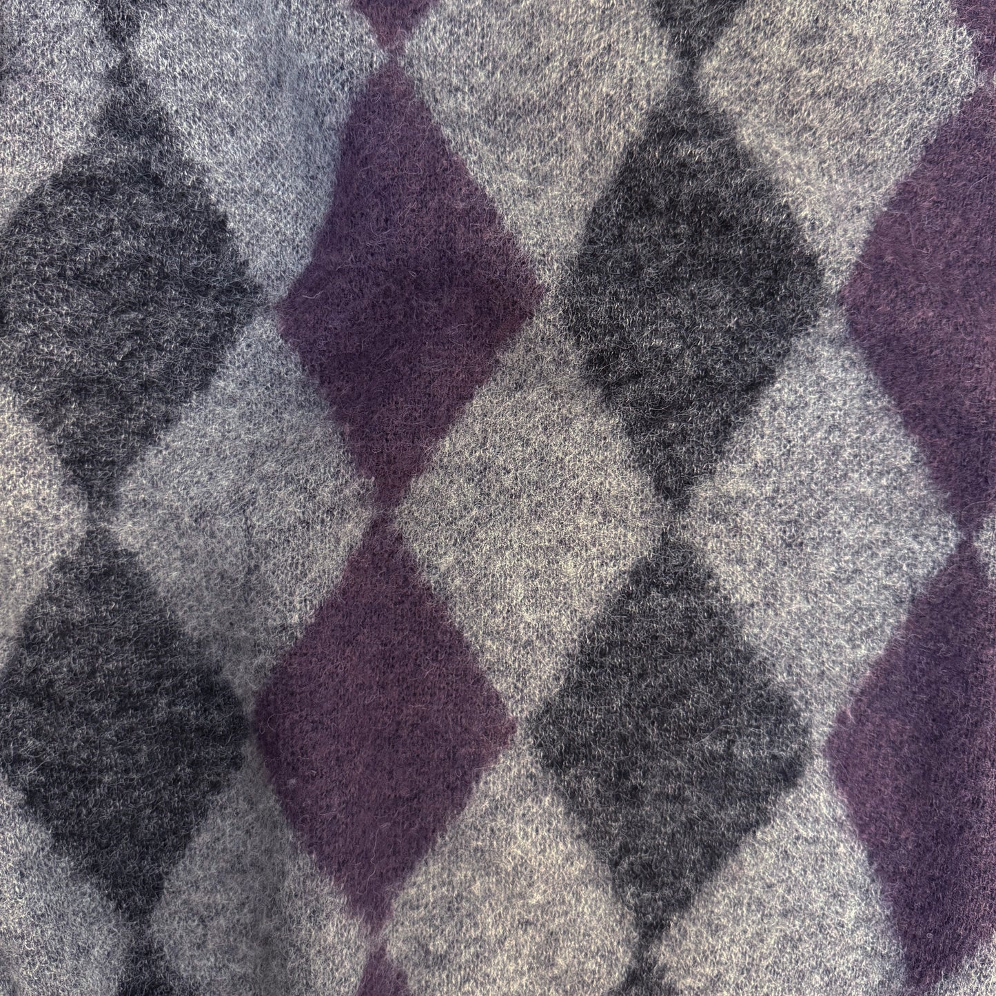 Wool Hairy Knit Polo (224-KN2)