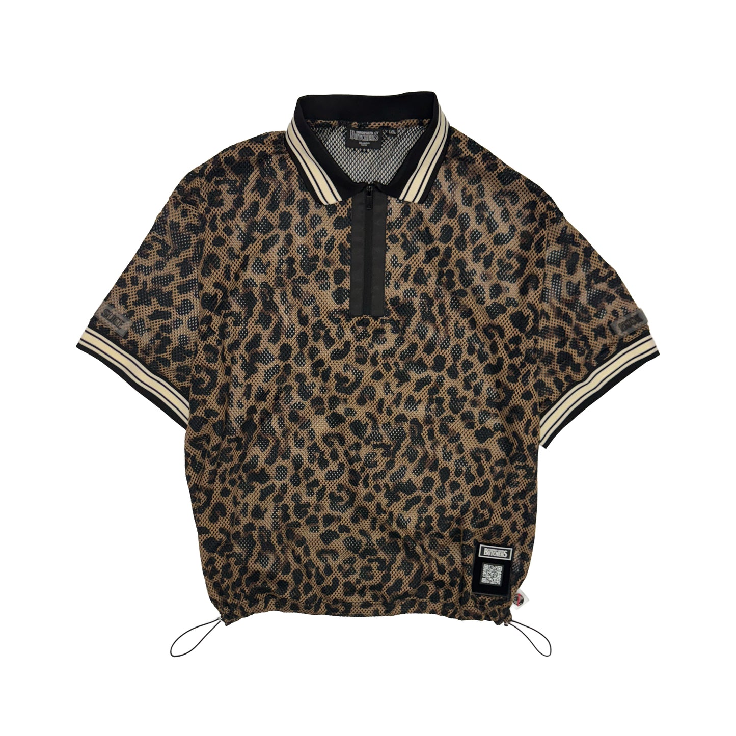 LEO Mesh Layered Half Zip POLO
