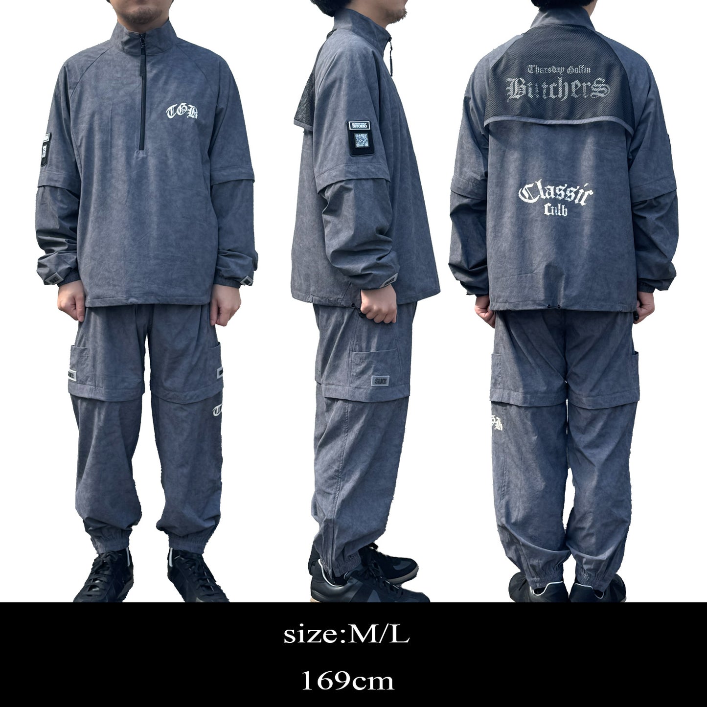 H/Zip Rip Stretch Convertible Piste