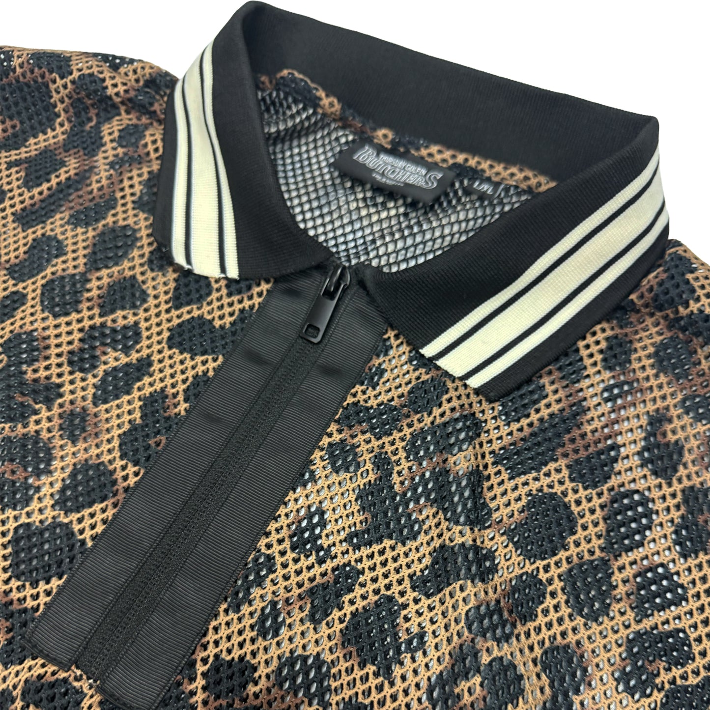 LEO Mesh Layered Half Zip POLO