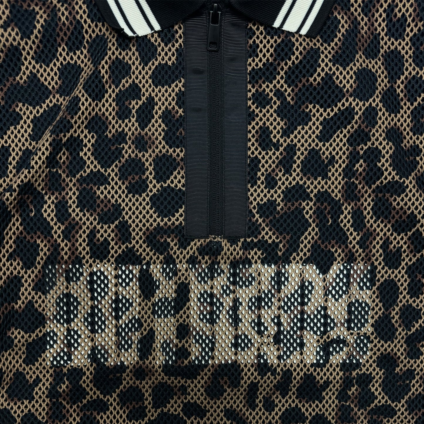 LEO Mesh Layered Half Zip POLO