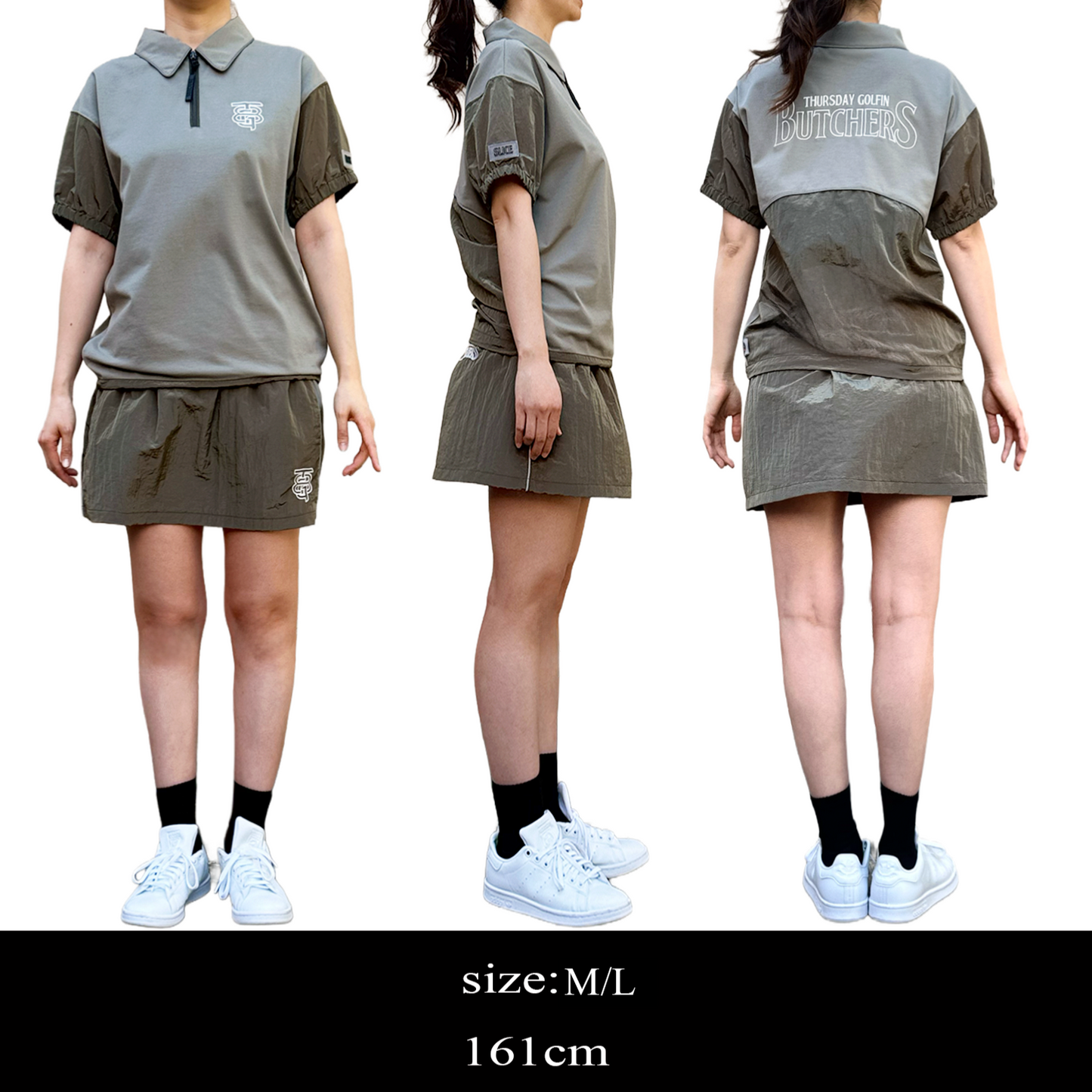 Sheer Sleeve H/Z POLO