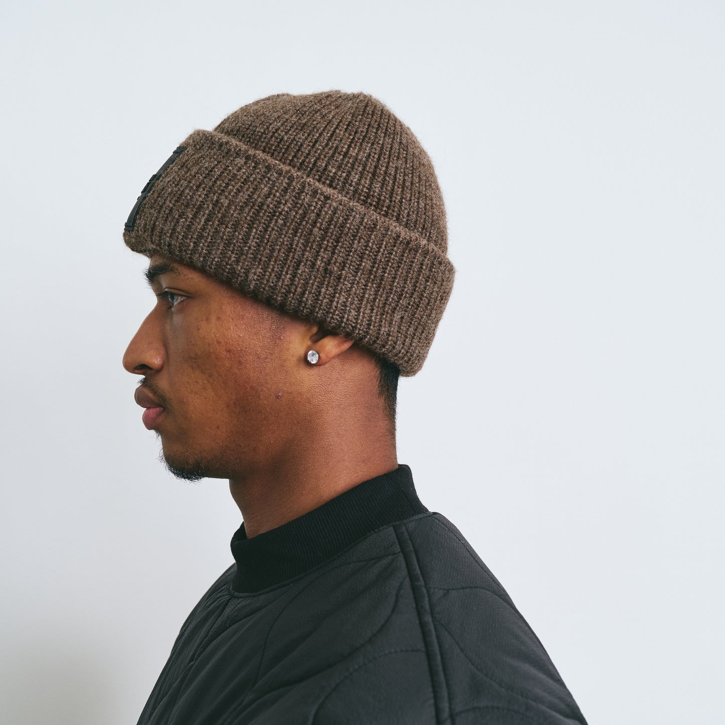 Wool Logo Patch Knit Cap
