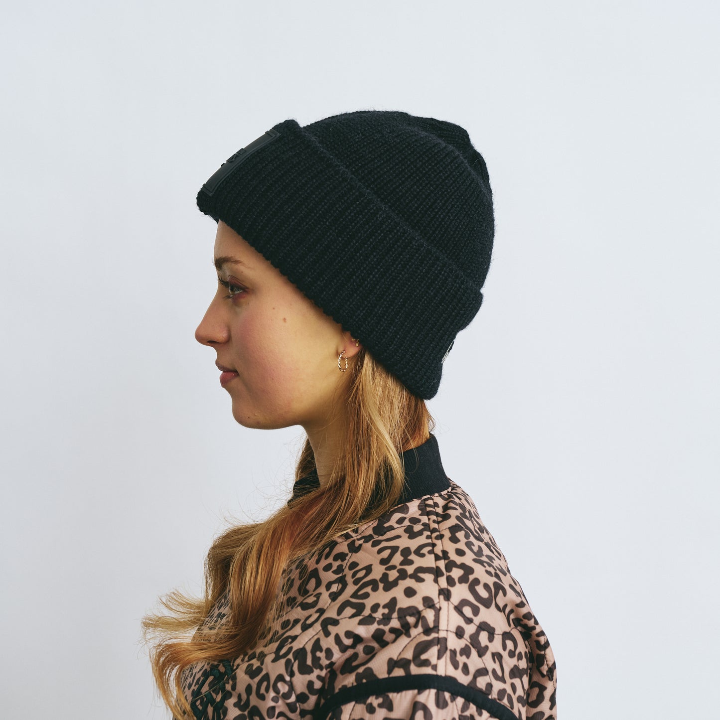 Wool Logo Patch Knit Cap
