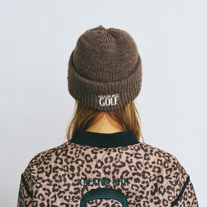 Wool Logo Patch Knit Cap