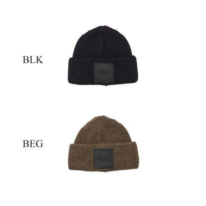 Wool Logo Patch Knit Cap