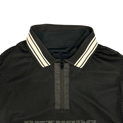Mesh Layered Half Zip POLO