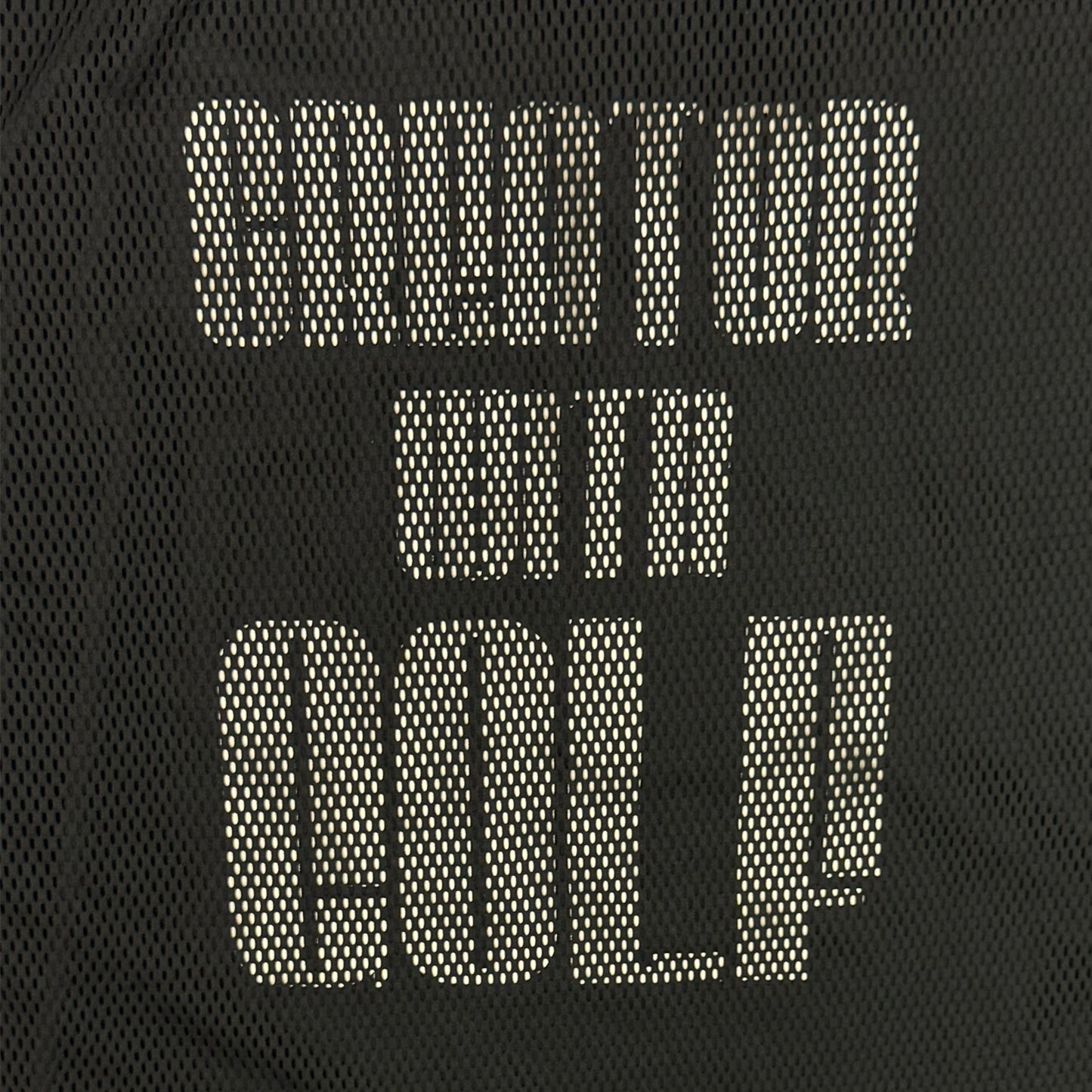 Mesh Layered Half Zip POLO