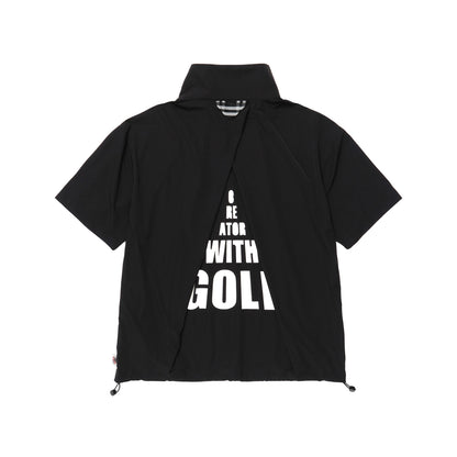 Back Overlapping Tucks  Half Zip PO