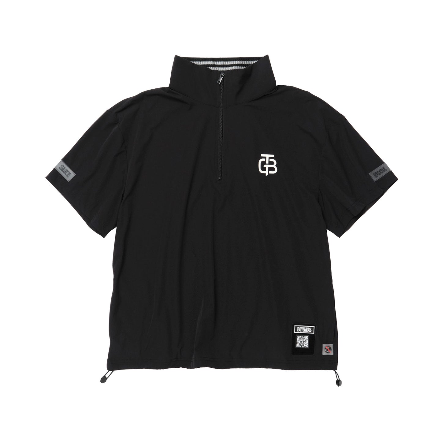 Back Overlapping Tucks  Half Zip PO