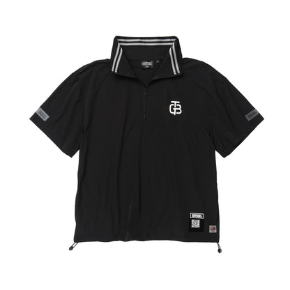 Back Overlapping Tucks  Half Zip PO
