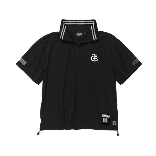 Back Overlapping Tucks  Half Zip PO