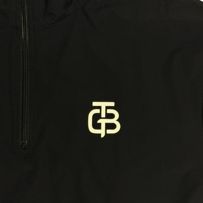 Back Overlapping Tucks  Half Zip PO