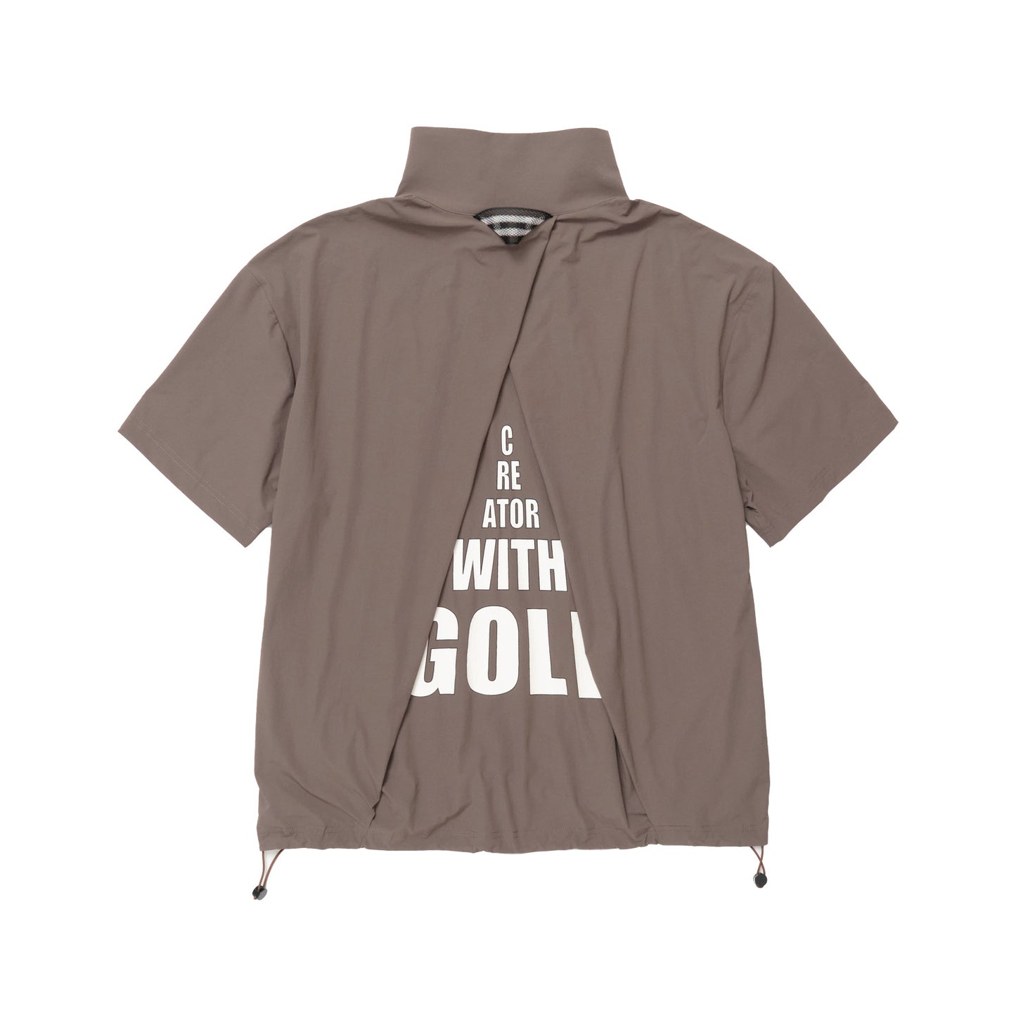 Back Overlapping Tucks  Half Zip PO