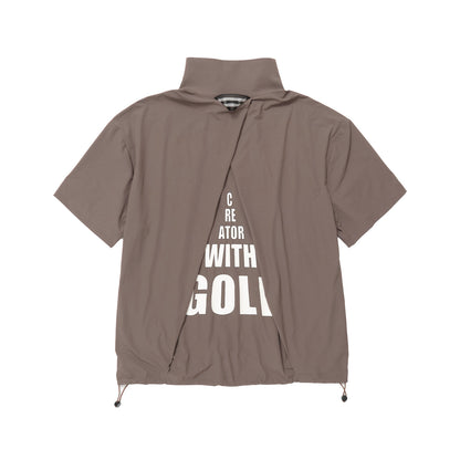 Back Overlapping Tucks  Half Zip PO