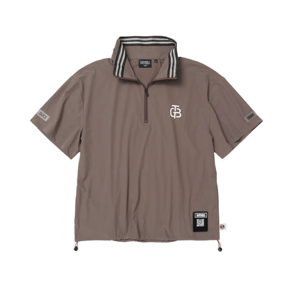 Back Overlapping Tucks  Half Zip PO