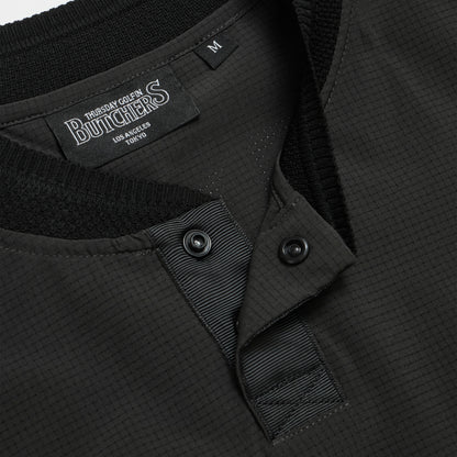 Hole In Fabric Solid Bomber