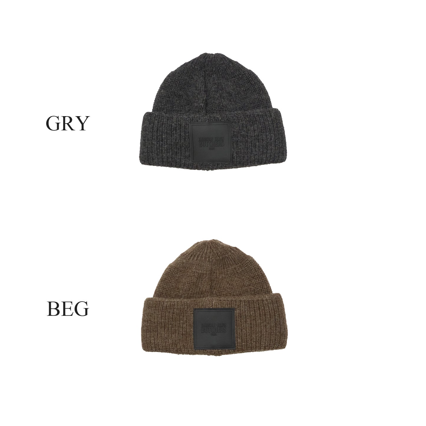Wool Logo Patch Knit Cap