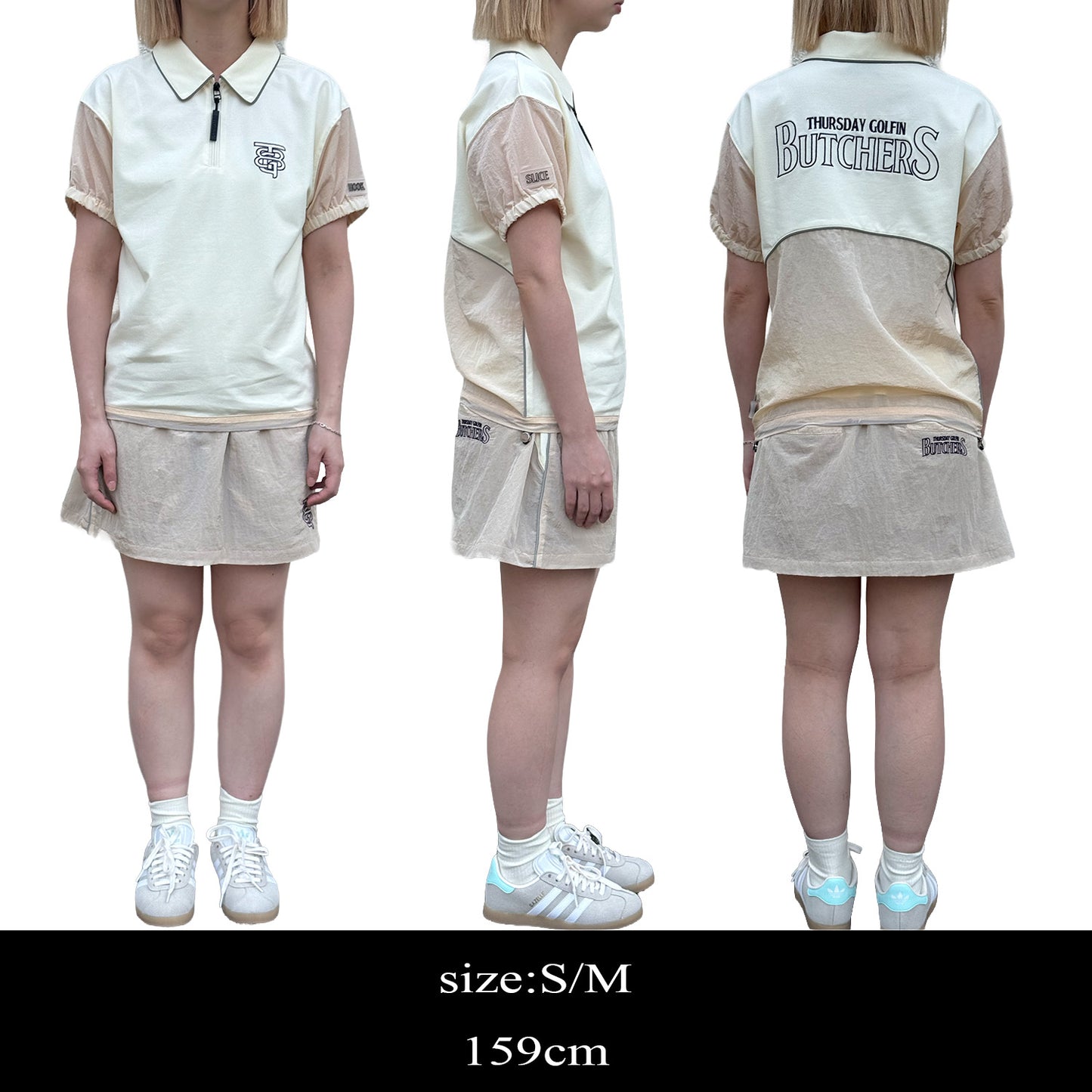 Sheer Sleeve H/Z POLO