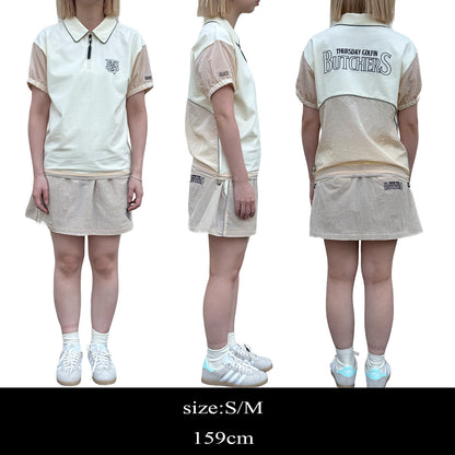 Sheer Sleeve H/Z POLO