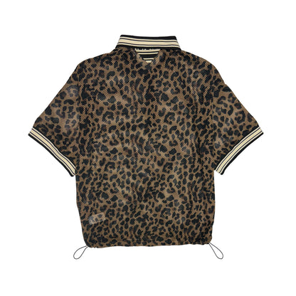 LEO Mesh Layered Half Zip POLO