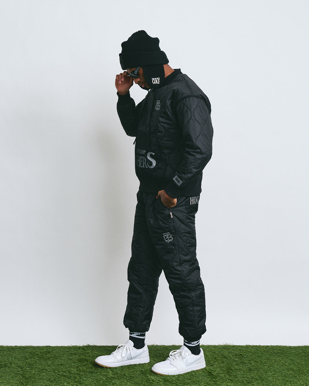 Rip Padded Rib Pants