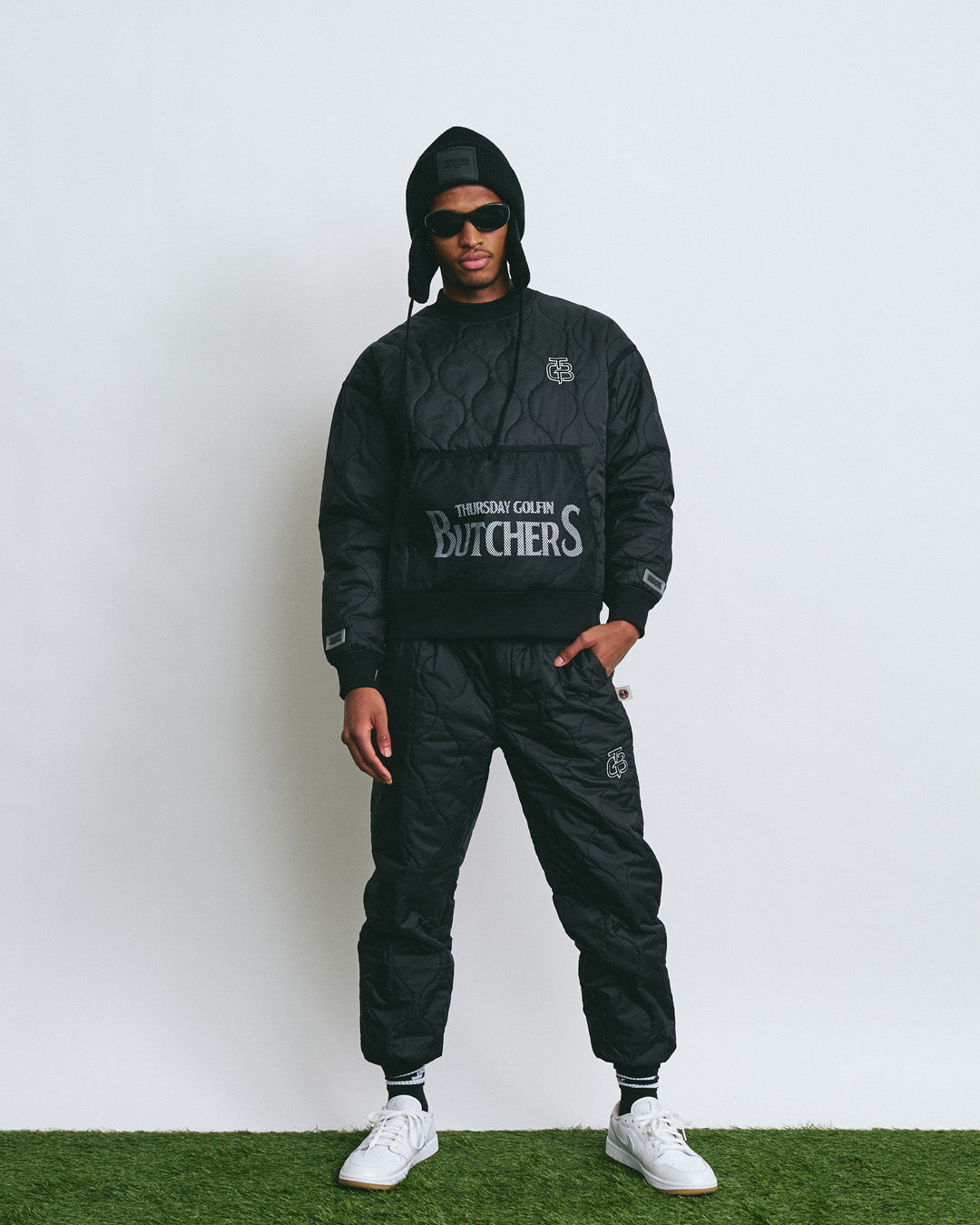 Rip Padded Rib Pants