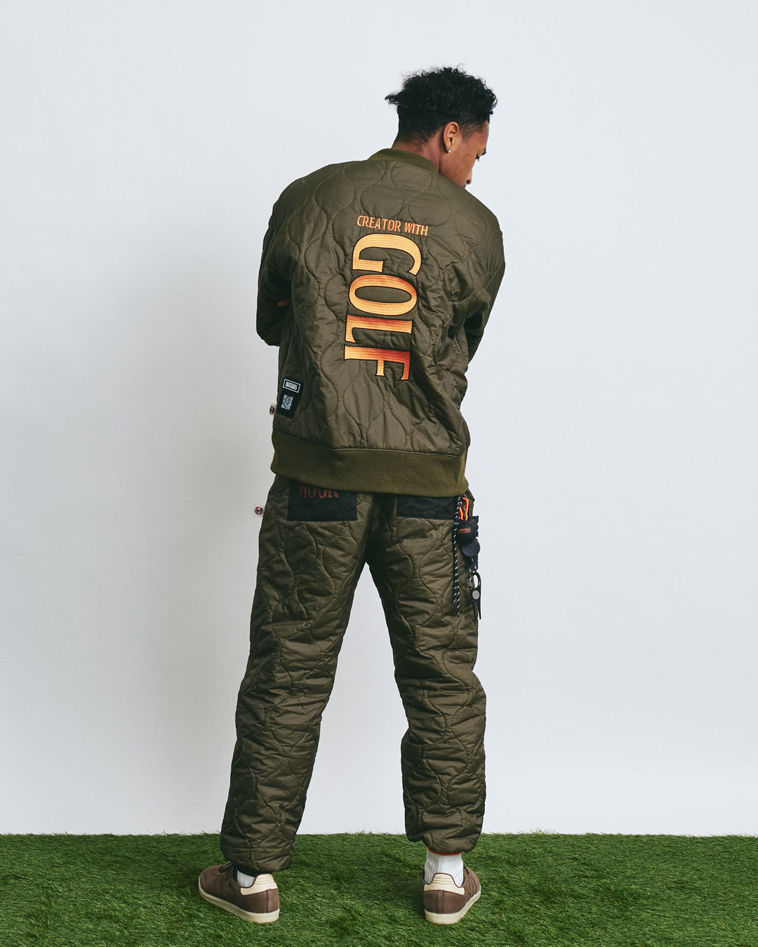 Rip Padded Rib Pants