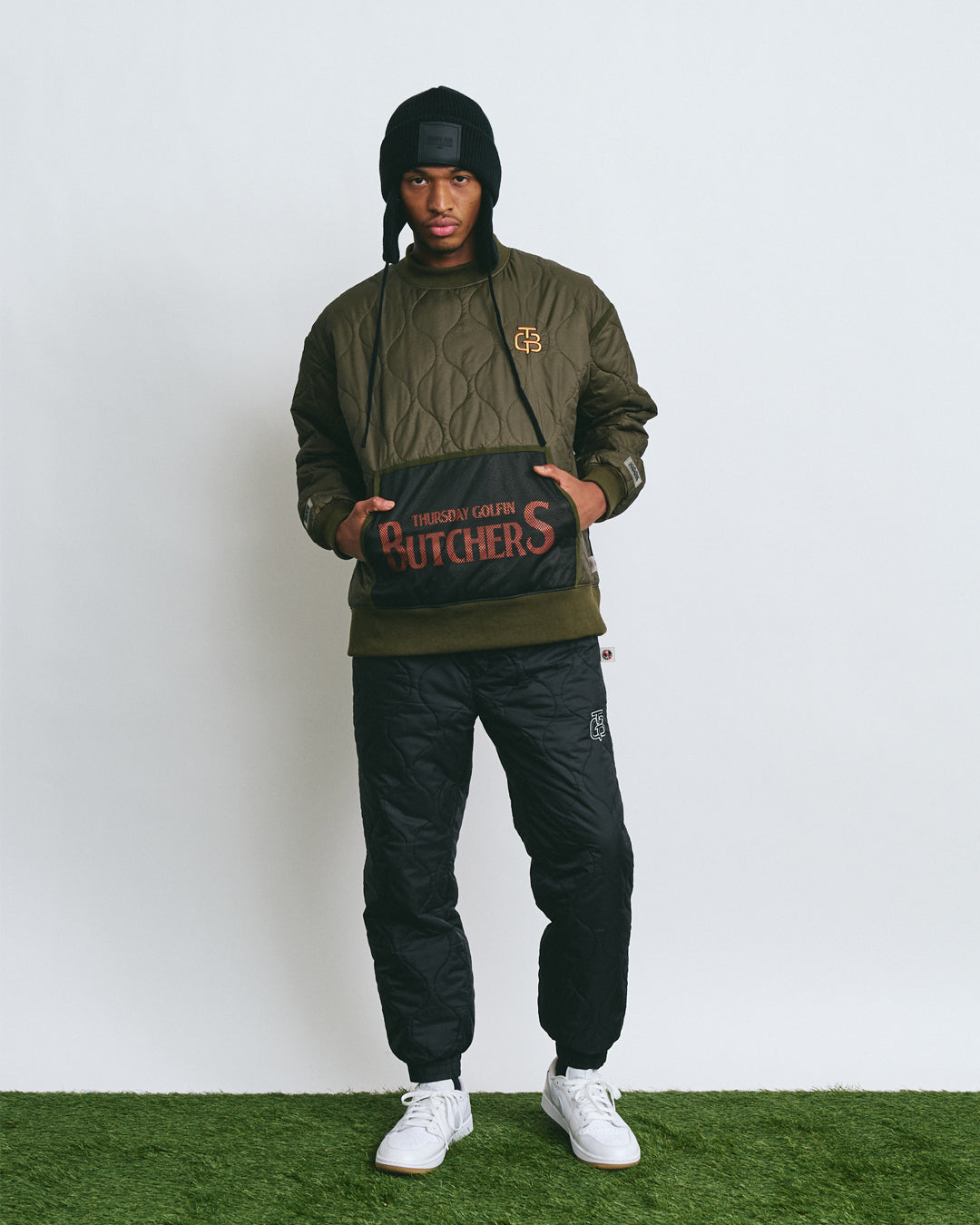 Rip Padded Rib Pants