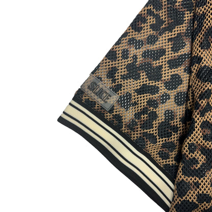 LEO Mesh Layered Half Zip POLO